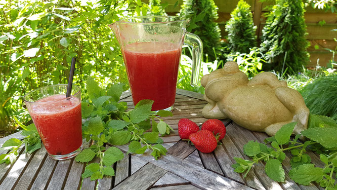 Erdbeerlimonade - eine sommerliche Erfrischung