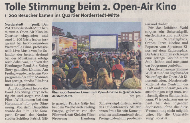 Norderstedt-Mitte, PACT, Open-Air Kino