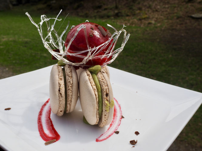 Un dessert réalisé par Tim, notre cuisinier patissier. Tout est intégralement fait maison et bio. Merci à lui !