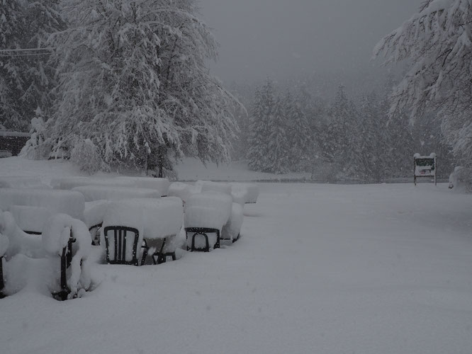 Petite ambiance hier matin au réveil du coté du Lac de Freydières