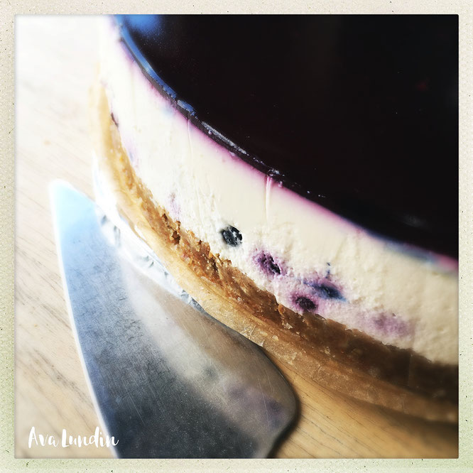 blaubeertote mit frischkaese