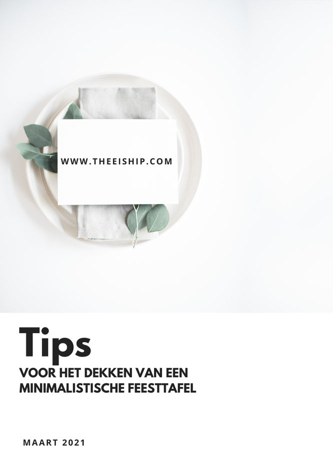 minimalisme aan tafel by Thee is Hip!