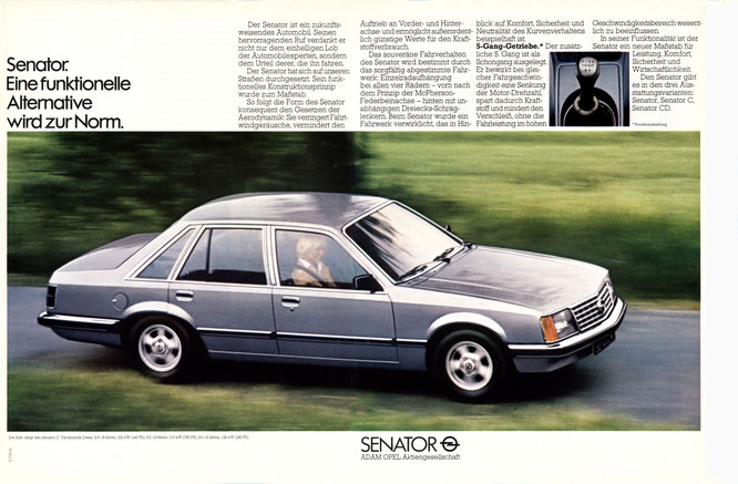 Opel Senator A Werbung DER SPIEGEL 45/1979