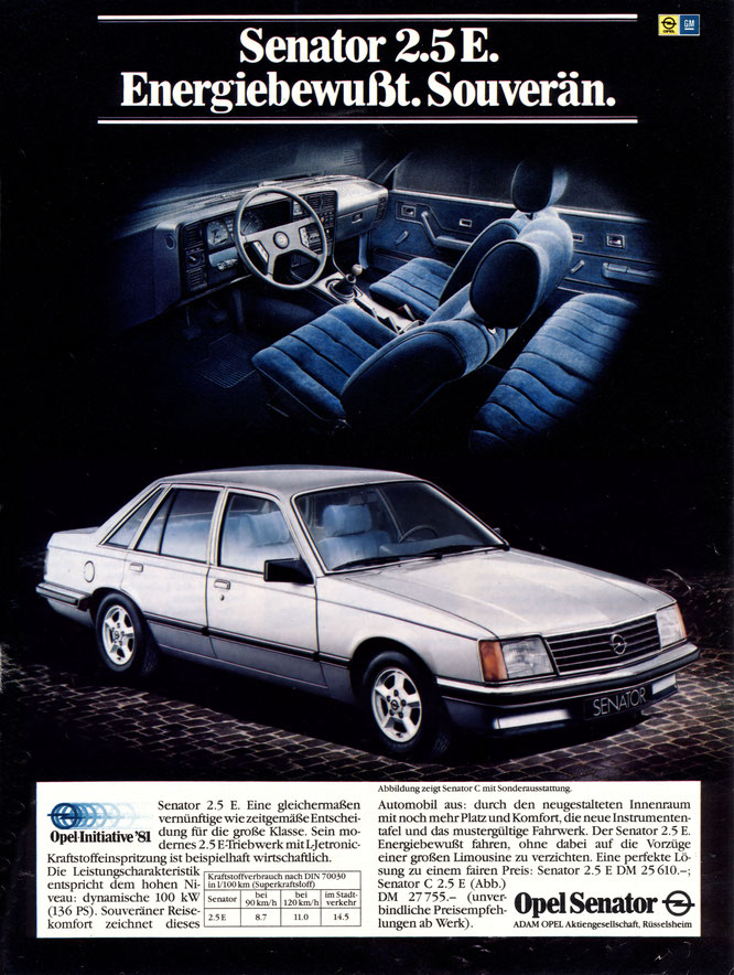 Opel Senator A1 Werbung DER SPIEGEL 31/1978