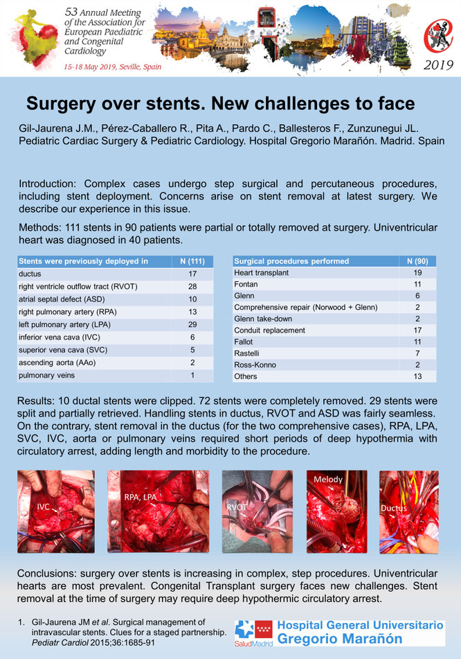 Este es uno de  nuestros posters presentados en el pasado congreso europeo de cardiopatias congenitas. 