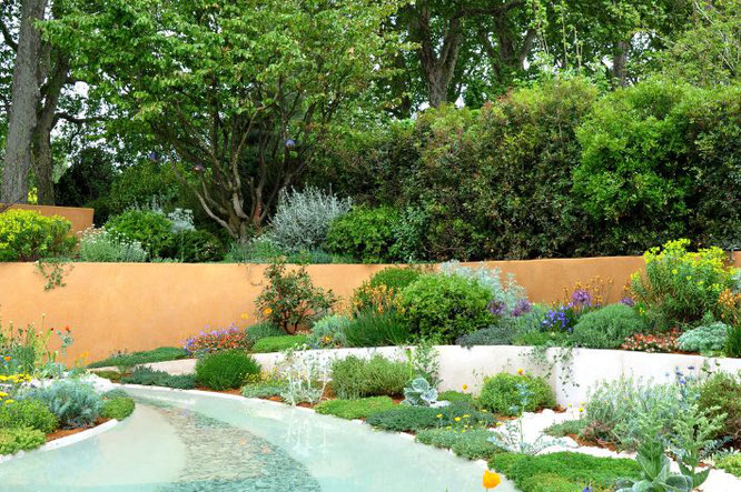 Ideeën Mediterrane tuin inrichting met tuinplanten