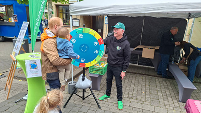 Das Glücksrad mit vielen tollen Preisen