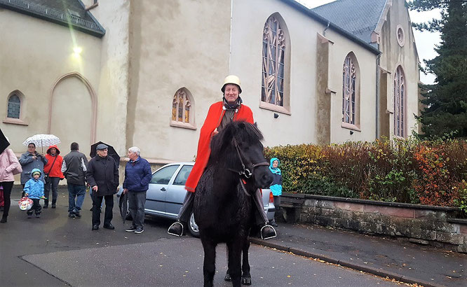 Thomas Scheerer mit seinem neuen und alten Pferd