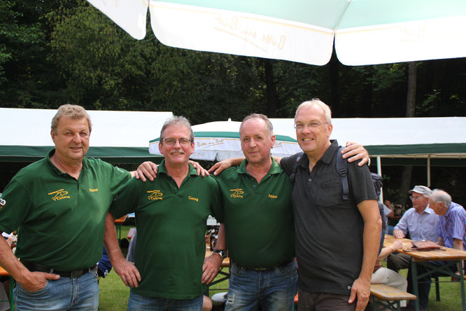 Reiner, Georg, Mike und Landrat Udo Recktenwald