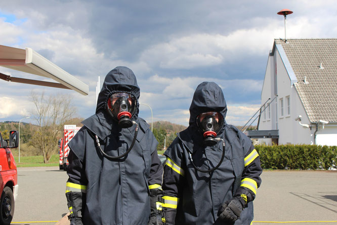 vor dem Einsatz, Markus Backes und Julian Burkholz aus Güdesweiler