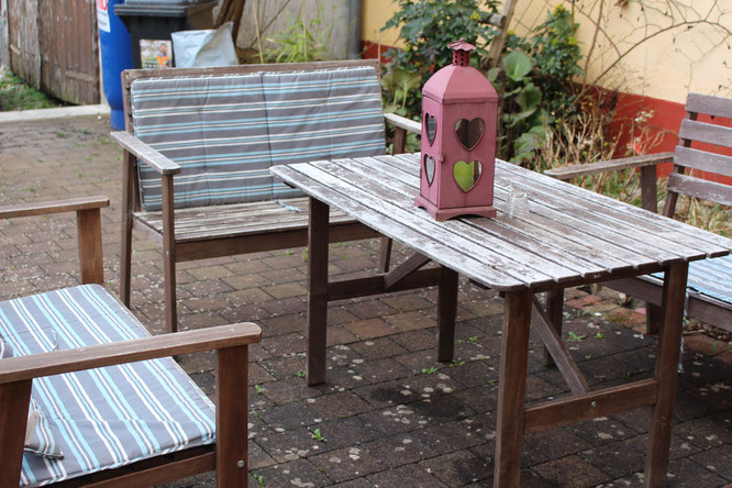 auf der Terrasse