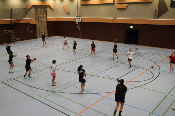 Beim Training der Mannschaften