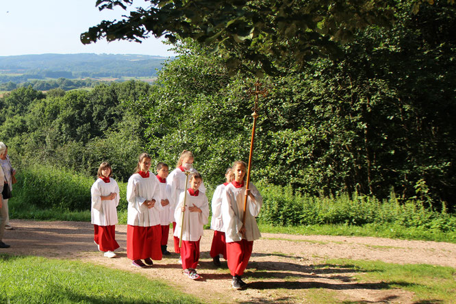 Messdiener der Christkönig Kirche in Güdesweiler