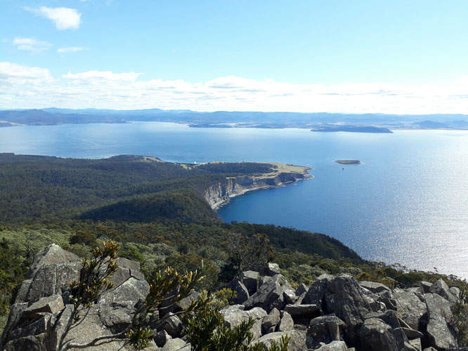 Ausblick auf Maria Island und Tasmanien