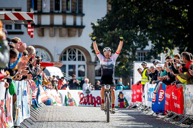 DM Marathon Singen / GER: Luca Schwarzbauer wird neuer Deutscher Meister © 2021 EGO-Promotion