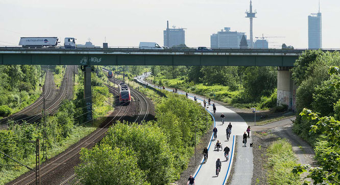 Radschnellweg Ruhr RS1 / Foto: Ministerium für Verkehr NRW, ADFC