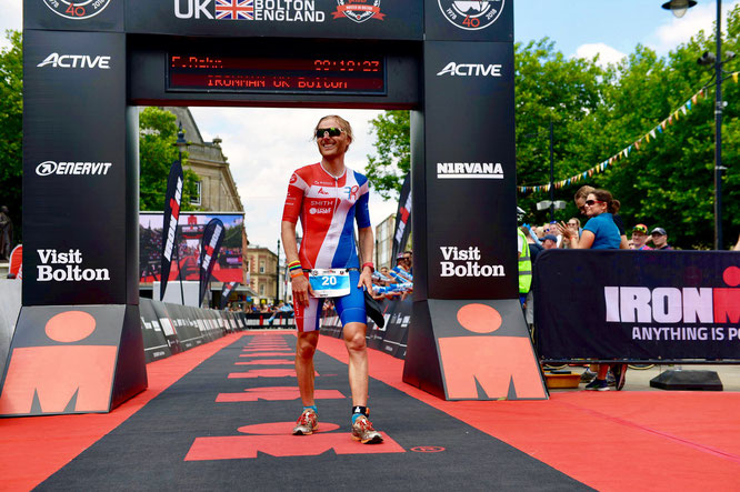 Fabian Rahn beim Ironman UK