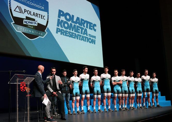 Fundación Alberto Contador stellt erstes Continental Team Polartec-Kometa vor