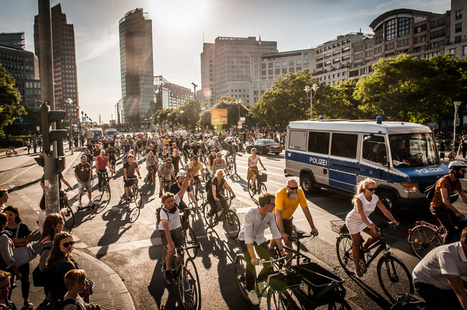 Demonstration des Volksentscheid Fahrrad/Changing Cities / Copyright: Volksentscheid Fahrrad/Norbert Michalke