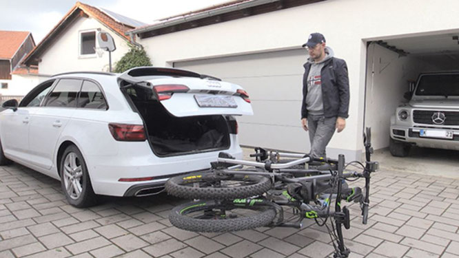 Fahrradträger: Lose Teile im Auto verstauen