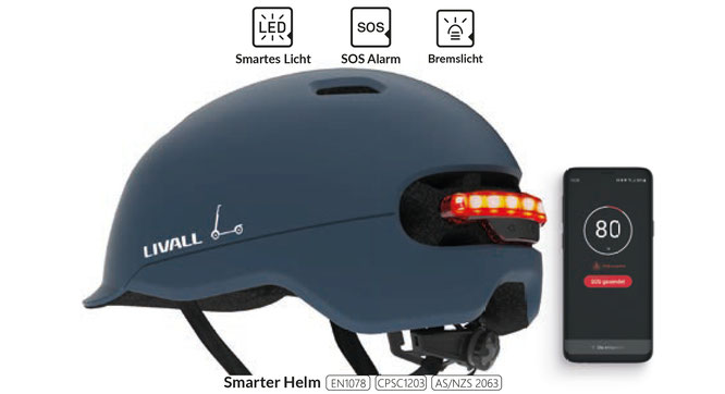 Livall präsentiert Smart-Helm C20 mit intelligenten Sicherheitsfunktionen