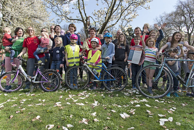 Oberbürgermeisterin Henriette Reker bei der KIDICAL MASS KÖLN. Foto: Stefan Flach