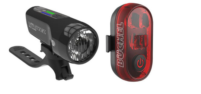 Das Bremslicht "Micro Lens" macht Radfahren sicherer. Frontleuchte "BLC 620" mit automatischer Helligkeitsanpassung