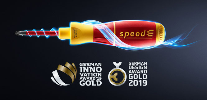 © Wiha // Doppelt GOLD für Wiha – jetzt holt speedE auch noch den German Innovation Award 2019 in Gold