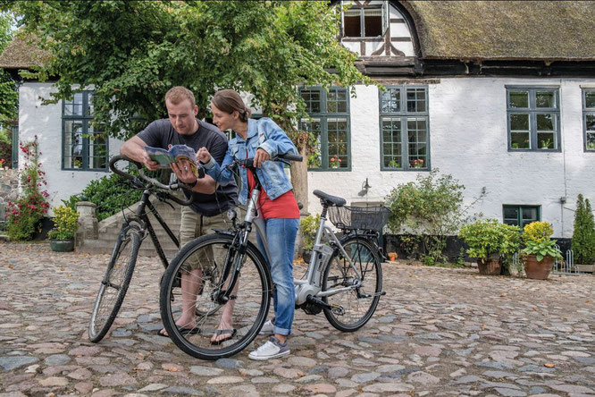 Mit dem Fahrrad rund um das Pierspeicher Boutique Hotel in Kappeln © Ostseefjordschlei/Beate Zöllner