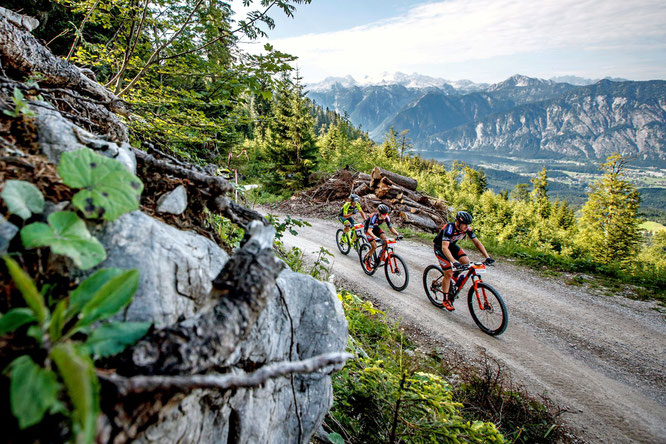 Erwin Haiden/Location Raschberg: Am Sonntag, 10. Oktober 2021, findet zum Saisonabschluss der Herbst-MTB-Marathon in Bad Goisern statt.