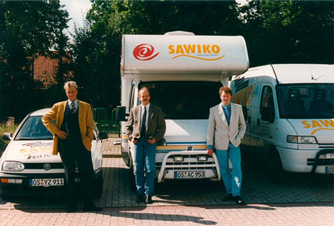 Sawiko Gründer Guido Kovermann, Uwe Samland und Ralf Winter - 1995