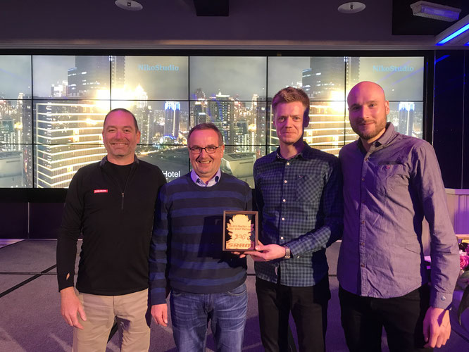 HARTJE SRAM Distributor Award: Jason West, Harry Kirchhoff, Kai Schlemermeyer, Tibor Gijssen