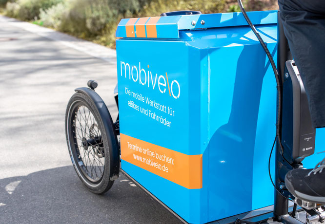 mobivelo – die mobile Werkstatt für eBikes und Fahrräder, die zu dir nach Hause oder in die Firma kommt.