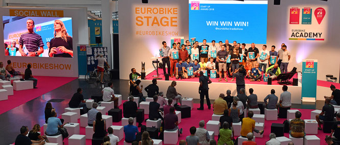 Start-Up Area, Start-Up Day, Start-Up Academy, Start-Up Award: Eurobike stärkt das Networking mit der Gründerszene