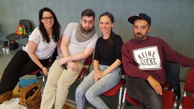 v.l. Anna, Tom, Linda und Lukas