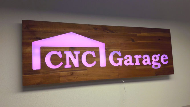 Werbeschild Mit Led Beleuchtung Cnc Garages Webseite - 