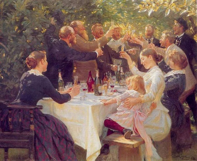 Peder Severin Krøyer: "Hip, Hip, Hurrah!"