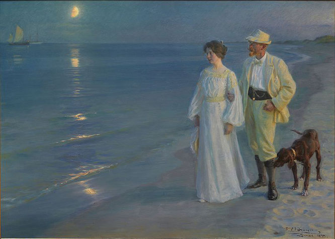 Peder Severin Krøyer: "Sommerabend am Strand von Skagen" (Sammlung Hirschsprung Kopenhagen)