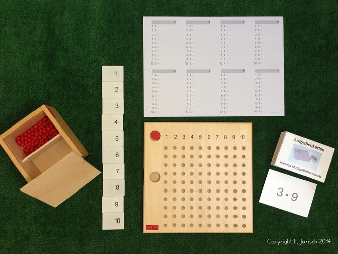 maria montessori, kleine multiplikation