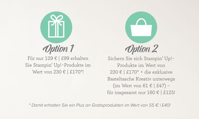einsteigen bei Stampen up