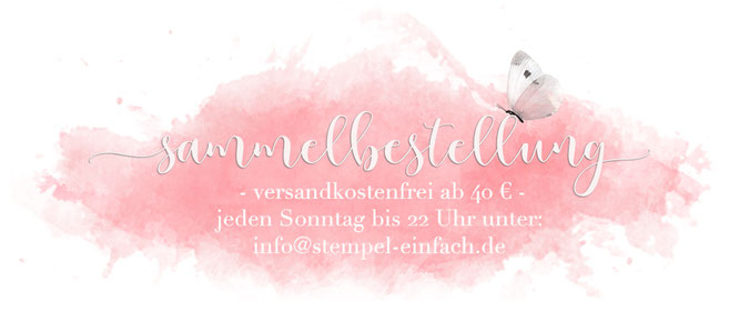 stampin up sammelbestellung versandkostenfrei 