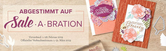 sale a bration stampin up - gratis artikel