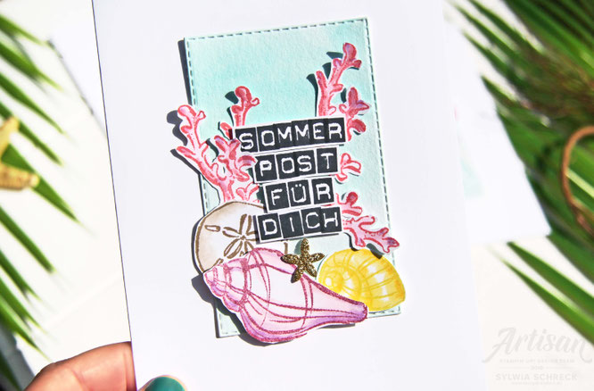 Karte-Sommerpost mit Meerwert