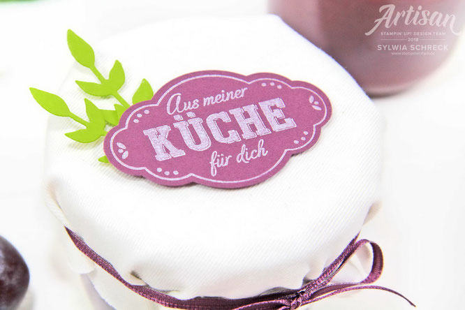 Etiketten für Marmeladen mit Stampin Up