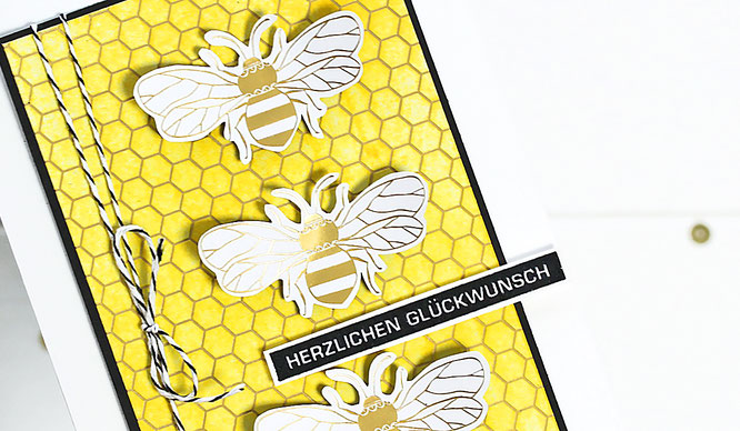Karte-Honey Bee & Bienengold-Stampin Up