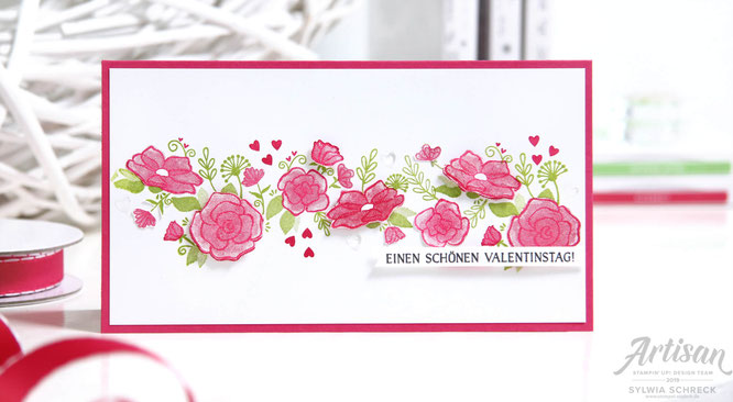 einen schönen Valentinstag-Stampin up