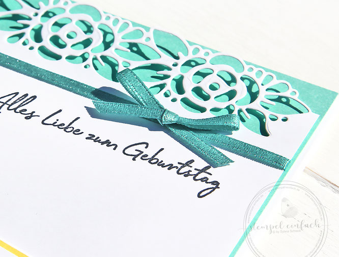 Karte mit Bordüren - Stampin up