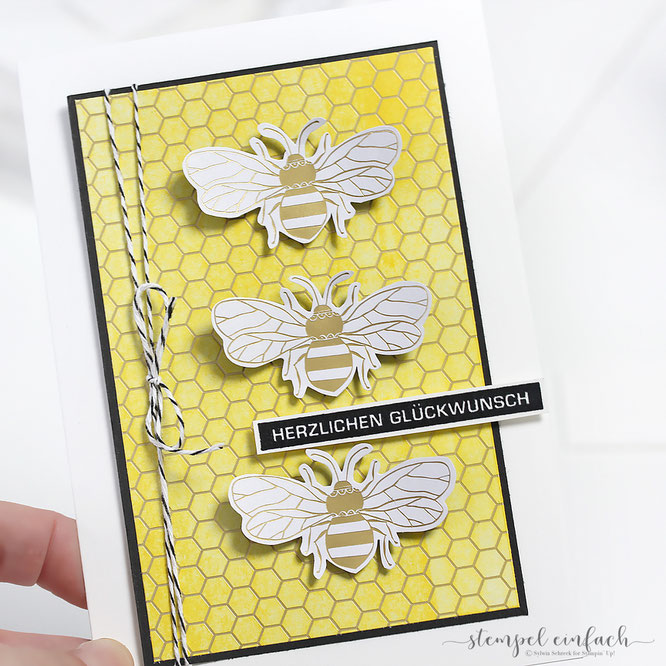 Karte-Honey Bee & Bienengold-Stampin Up