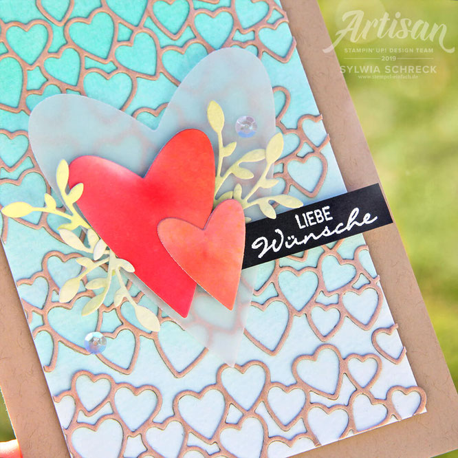 Herzenssache - Karte mit Stampin Up - Sylwia Schreck