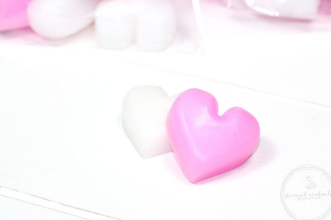 Seifen-Herzen-Valentinstagsgoodies 